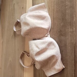 Soma Nude Underwire Lace Enticing Lift Balconet Bra Size 38 DDD